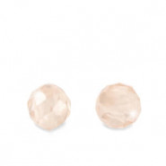 Cubic Zirconia beads 2mm Vintage rose tan